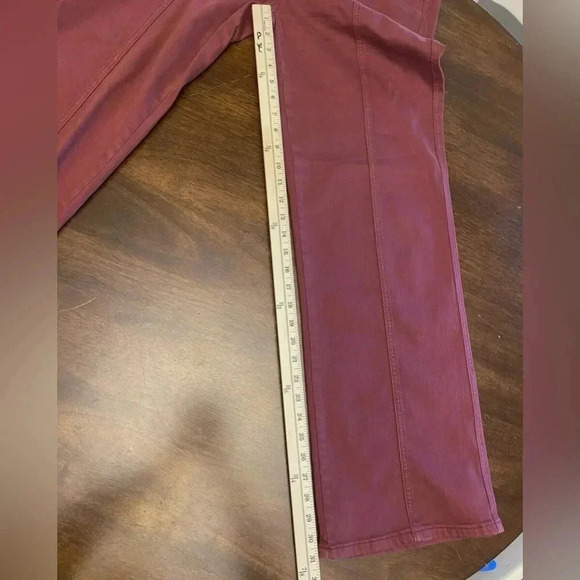 Judy Blue Denim Pants Women’s 11/30 Garment Dyed Burgundy Jeans Casual fun color - Picture 5 of 10
